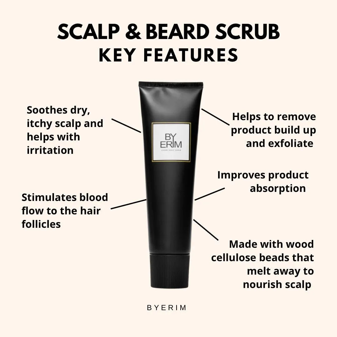 ByErim Scalp Scrub - image showing product key features