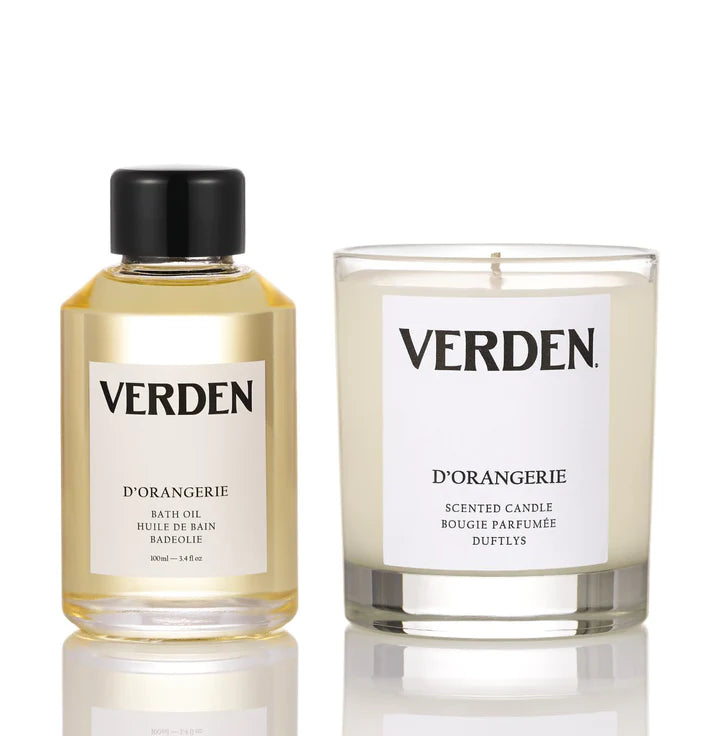 Verden D'orangerie Bath Oil and Scented Candle Gift Set Buy At Counter Culture Store