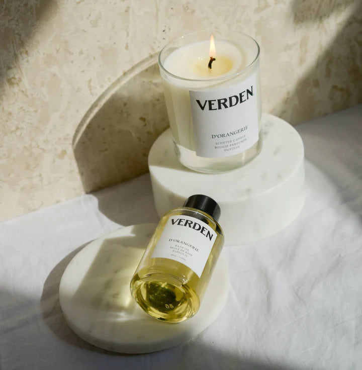 Verden D'orangerie Bath Oil and Scented Candle Gift Set Buy At Counter Culture Store