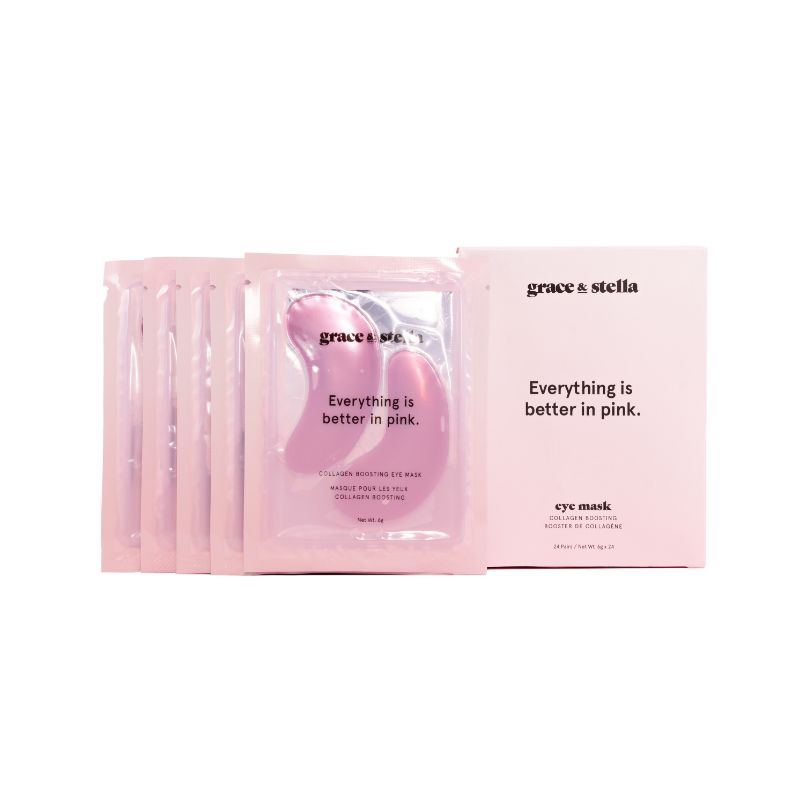 Grace and Stella Pink Eye Masks buy at Counter Culture - multiple pairs of masks