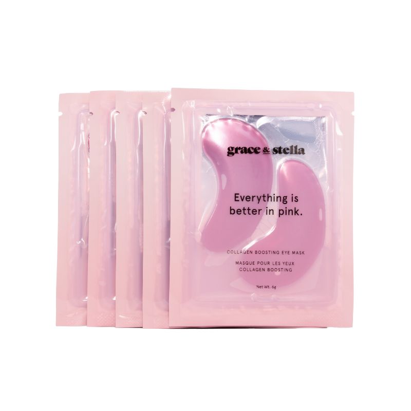 Grace and Stella Pink Eye Masks buy at Counter Culture - multiple pairs of masks