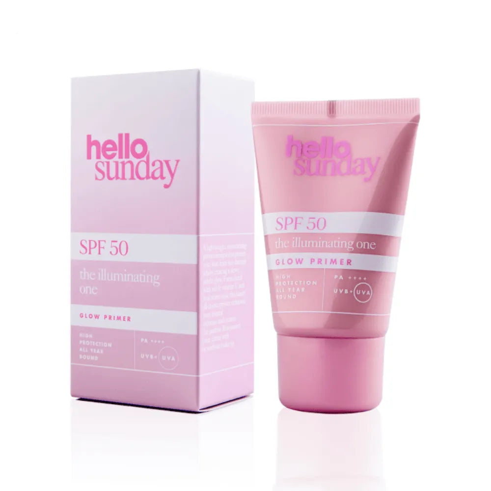 Hello Sunday the Illuminating One Glow Primer SPF50 50ml Main Product with Box