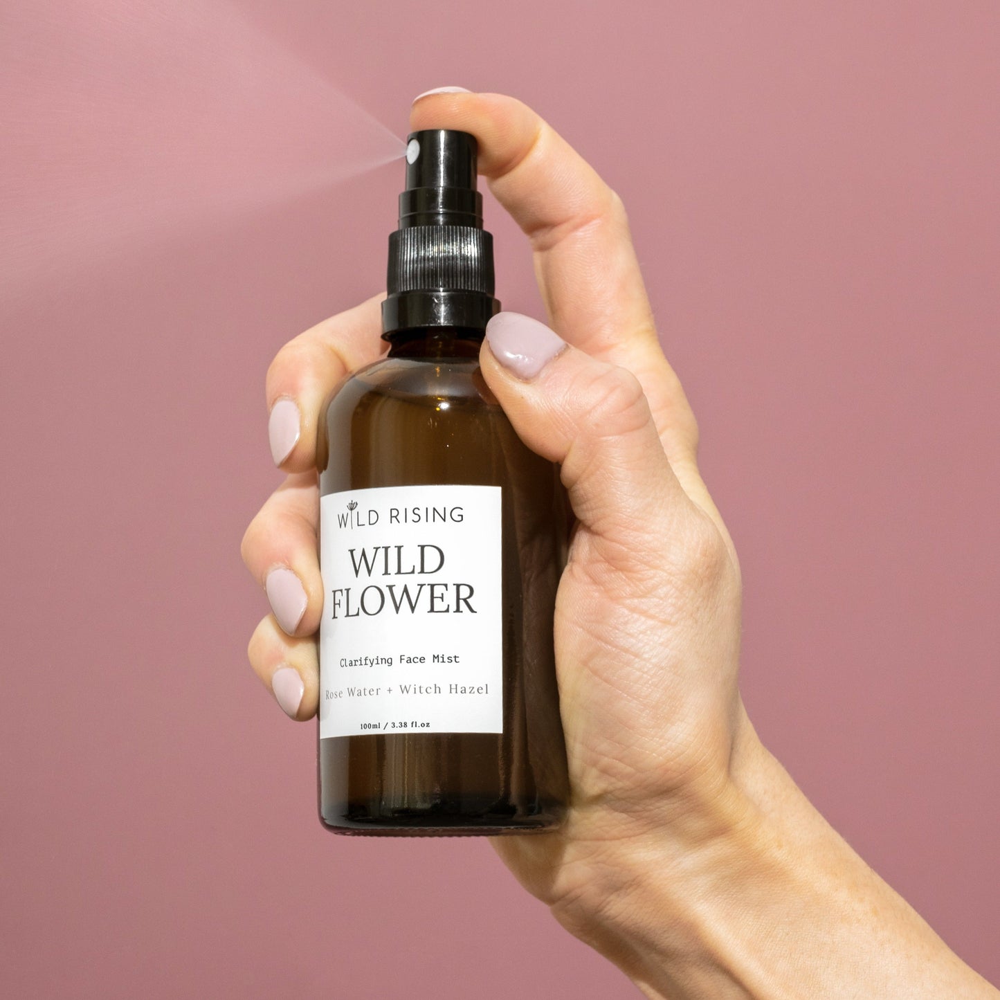 Wild Flower - Organic Rose Water Facial Toner with Witch Hazel