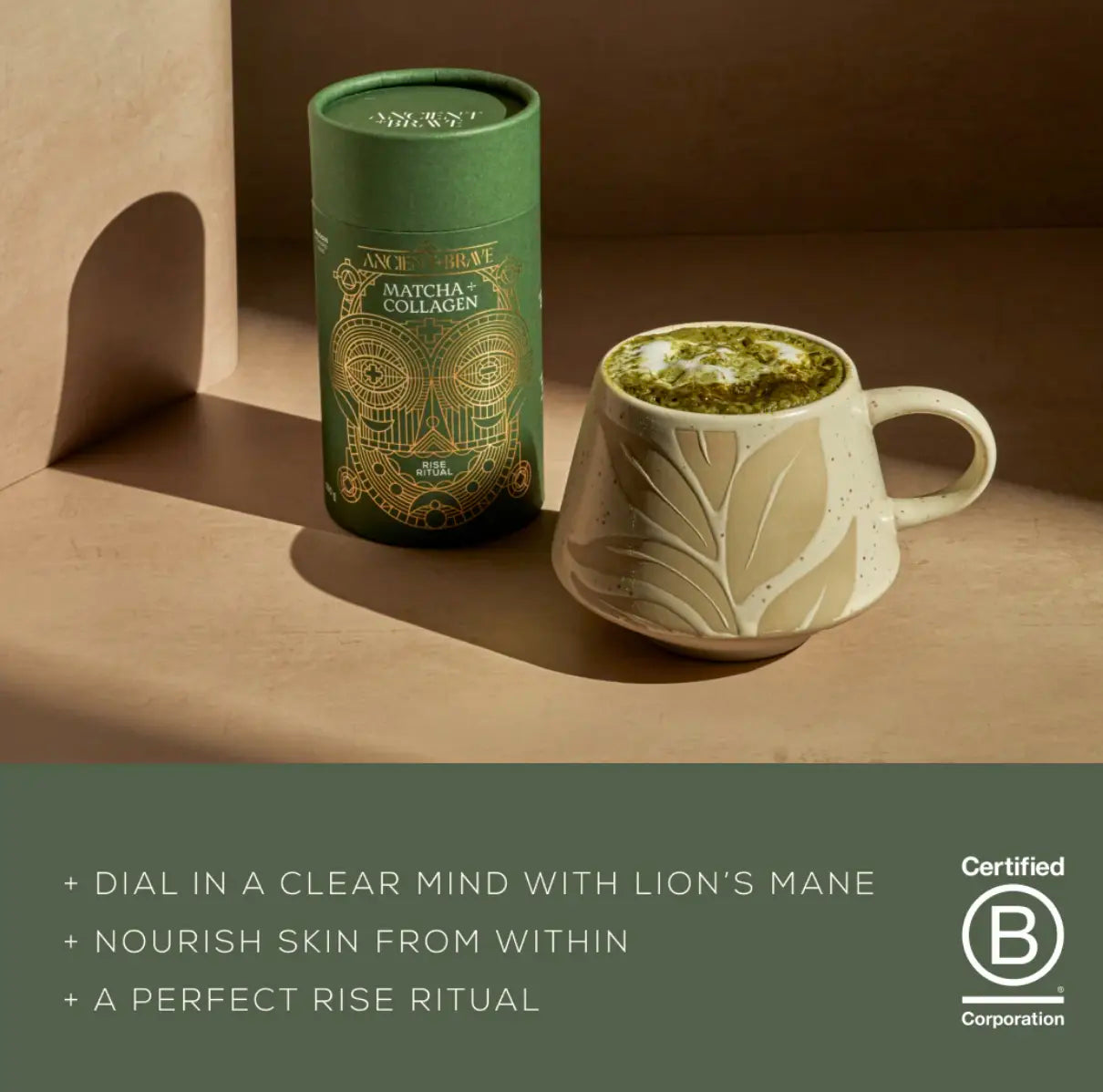 Ancient + Brave - Matcha + Collagen