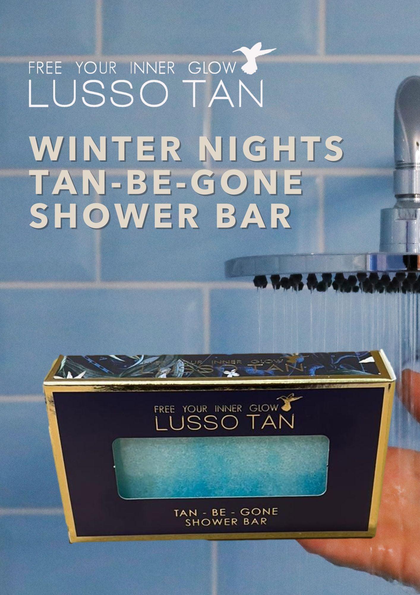 Lusso Tan Tan-Be-Gone Shower Bar Winter Nights