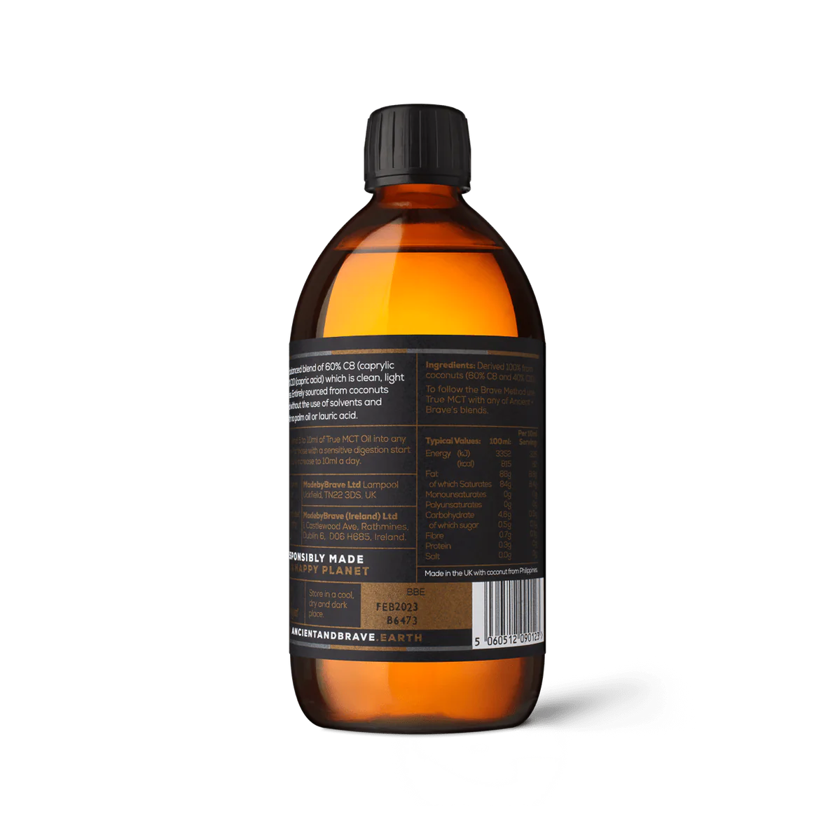 Ancient + Brave True MCT Oil 500ml. Buy At Counter Culture Store