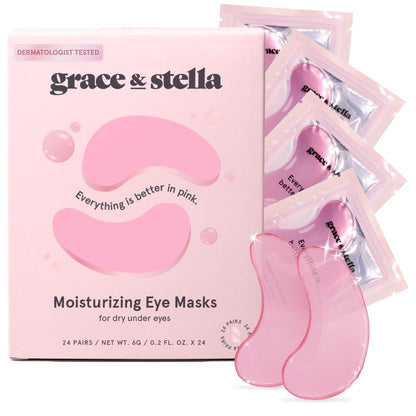 Grace & Stella Pink Eye Masks - 24 Pairs
