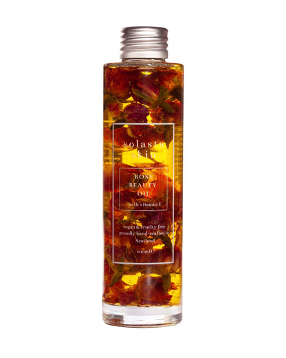 Solasta Skin Rose Infused Oil (face, hair, body + bath) 100ml