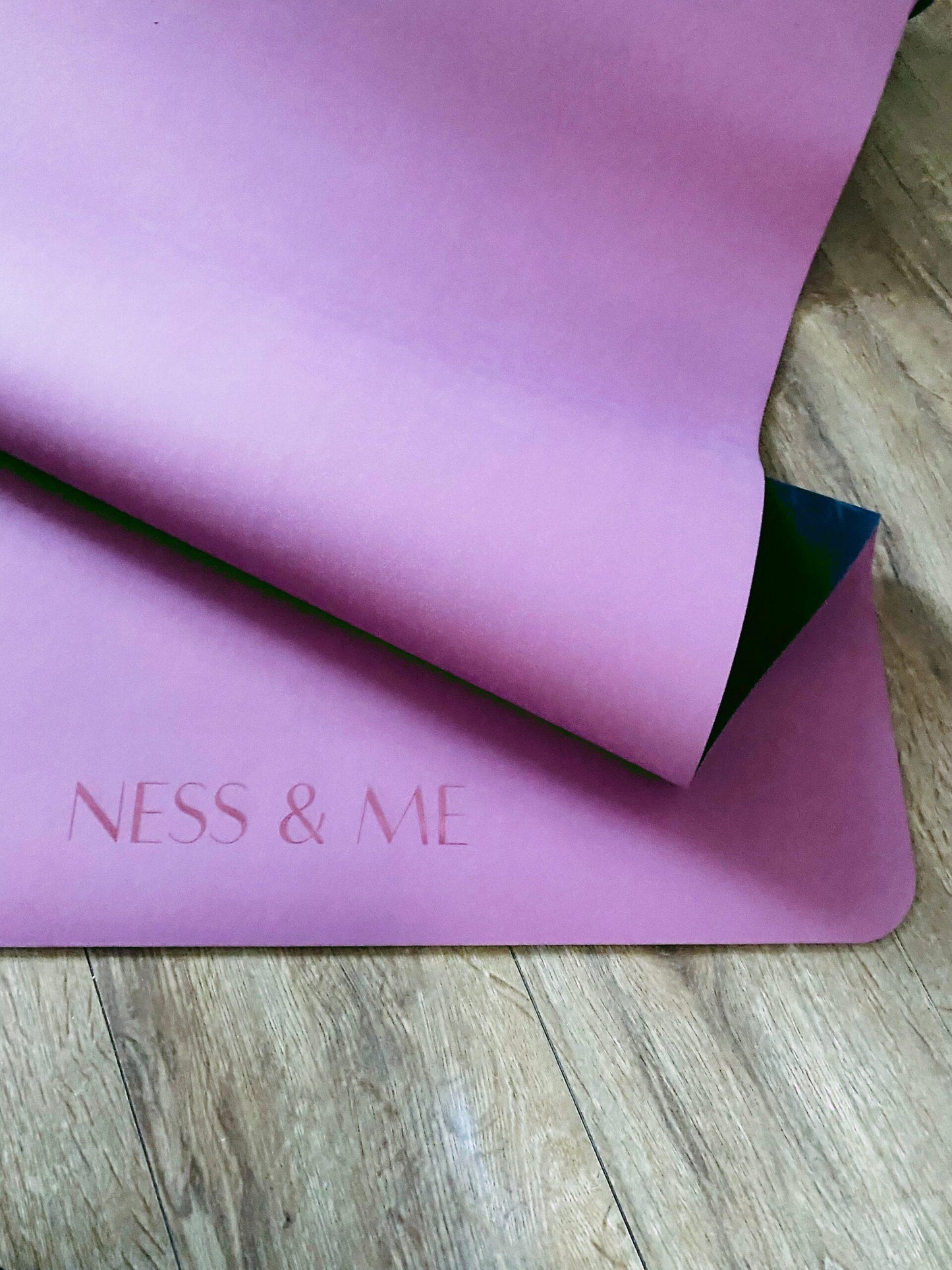 Ness & Me PU Yoga Mat 4mm - Deep Pink (+ Free Carry Strap)