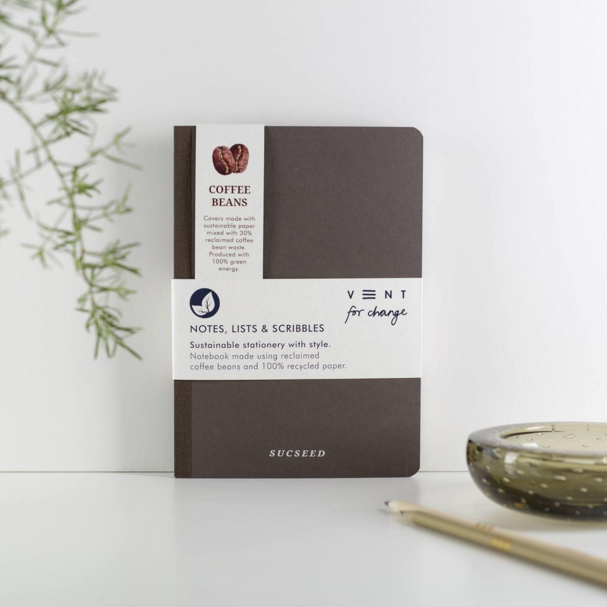 Vent for Change - Sucseed A5 Coffee Notebook – buy at Counter Culture Store